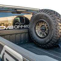 DV8 Offroad 2019 + Jeep Gladiator Universal Stand Up In-Bed Tire Carrier - Roofs & Roof Accessories