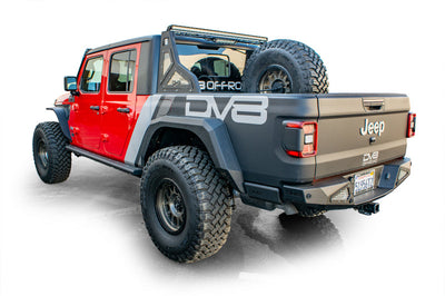 DV8 Offroad 2019 + Jeep Gladiator Universal Stand Up In-Bed Tire Carrier - Roofs & Roof Accessories
