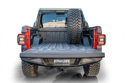 DV8 Offroad 2019 + Jeep Gladiator Universal Stand Up In-Bed Tire Carrier - Roofs & Roof Accessories