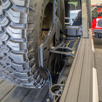 DV8 Offroad 2019 + Jeep Gladiator Universal Stand Up In-Bed Tire Carrier - Roofs & Roof Accessories
