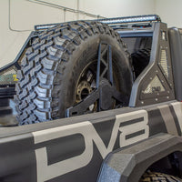 DV8 Offroad 2019 + Jeep Gladiator Universal Stand Up In-Bed Tire Carrier - Roofs & Roof Accessories
