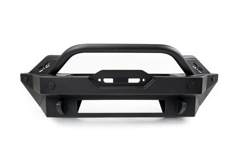 DV8 Offroad 2021+ Ford Bronco Modular Front Bumper Winch Capable w/ Auxiliary Light Mounts - Bumpers Grilles & Guards