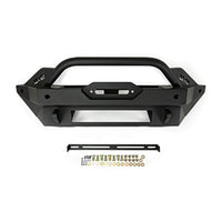 DV8 Offroad 2021+ Ford Bronco Modular Front Bumper Winch Capable w/ Auxiliary Light Mounts - Bumpers Grilles & Guards