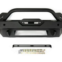DV8 Offroad 2021+ Ford Bronco Modular Front Bumper Winch Capable w/ Auxiliary Light Mounts - Bumpers Grilles & Guards