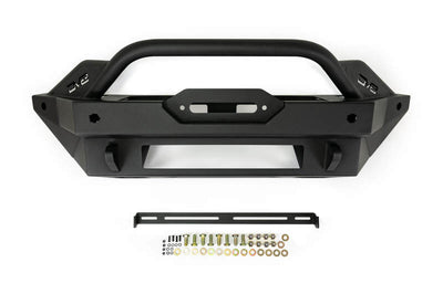 DV8 Offroad 2021+ Ford Bronco Modular Front Bumper Winch Capable w/ Auxiliary Light Mounts - Bumpers Grilles & Guards