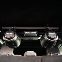 DV8 Offroad 21-22 Ford Bronco 4dr Rear Speaker & Light Mount Bar - Lights