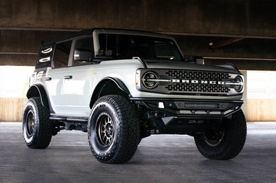 DV8 Offroad 21-22 Ford Bronco Competition Series Front Bumper - Bumpers Grilles & Guards