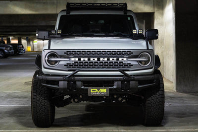 DV8 Offroad 21-22 Ford Bronco Factory Front Bumper Licence Relocation Bracket - Exterior Styling