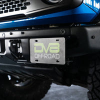 DV8 Offroad 21-22 Ford Bronco Factory Front Bumper License Relocation Bracket - Side - Exterior Styling