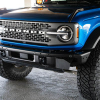 DV8 Offroad 21-22 Ford Bronco Factory Front Bumper License Relocation Bracket - Side - Exterior Styling
