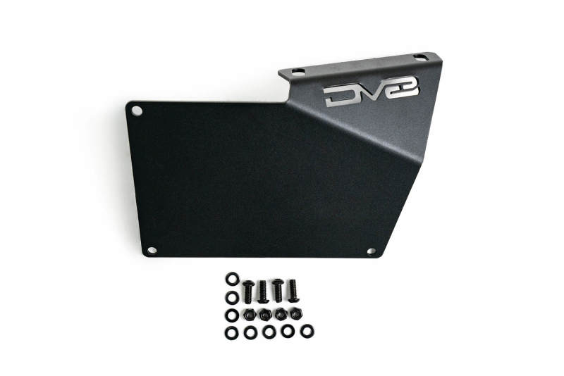DV8 Offroad 21-22 Ford Bronco Factory Front Bumper License Relocation Bracket - Side - Exterior Styling