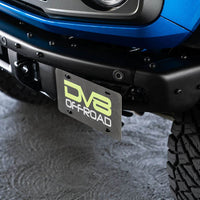 DV8 Offroad 21-22 Ford Bronco Factory Front Bumper License Relocation Bracket - Side - Exterior Styling