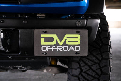 DV8 Offroad 21-22 Ford Bronco Factory Front Bumper License Relocation Bracket - Side - Exterior Styling