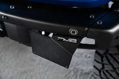 DV8 Offroad 21-22 Ford Bronco Factory Front Bumper License Relocation Bracket - Side - Exterior Styling