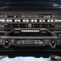 DV8 Offroad 21-22 Ford Bronco Factory Modular Front Bumper Bull Bar - Bumpers Grilles & Guards