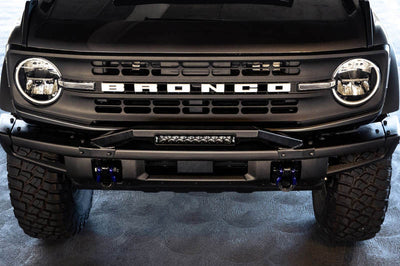 DV8 Offroad 21-22 Ford Bronco Factory Modular Front Bumper Bull Bar - Bumpers Grilles & Guards