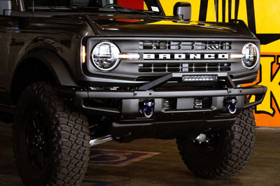 DV8 Offroad 21-22 Ford Bronco Factory Modular Front Bumper Bull Bar - Bumpers Grilles & Guards