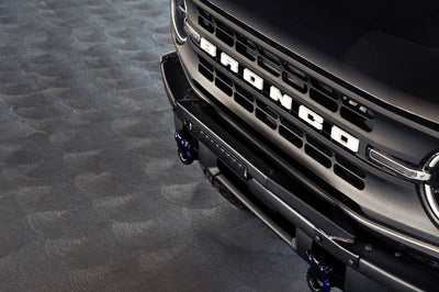 DV8 Offroad 21-22 Ford Bronco Factory Modular Front Bumper Bull Bar - Bumpers Grilles & Guards