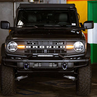 DV8 Offroad 21-22 Ford Bronco Factory Modular Front Bumper Bull Bar - Bumpers Grilles & Guards
