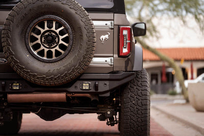 DV8 Offroad 21-22 Ford Bronco FS-15 Series Rear Bumper - Bumpers Grilles & Guards