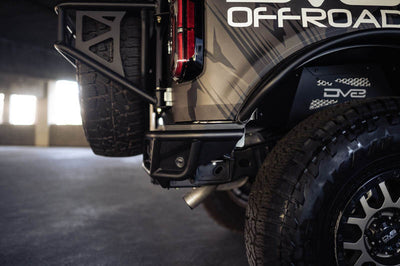 DV8 Offroad 21-23 Ford Bronco Competition Series Rear Bumper - Bumpers Grilles & Guards