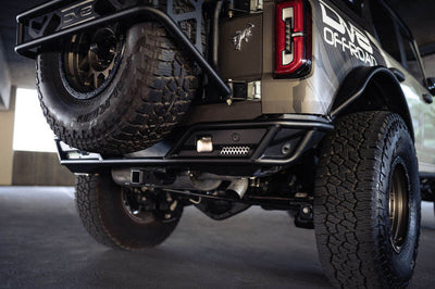 DV8 Offroad 21-23 Ford Bronco Competition Series Rear Bumper - Bumpers Grilles & Guards