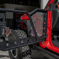 DV8 Offroad Jeep 18+ Wrangler JL / 20+ Gladiator JT Front Rock Doors w/ Perforated Aluminum Mesh - Exterior Styling
