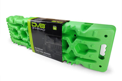 DV8 Offroad Recovery Traction Boards w/ Carry Bag - Green - Winches & Hitches