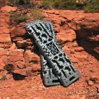 DV8 Offroad Recovery Traction Boards w/ Carry Bag - Olive - Winches & Hitches