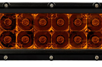 Rigid E-series 10’’ Spot Amber Pro Lightbar - Atv Performance Products