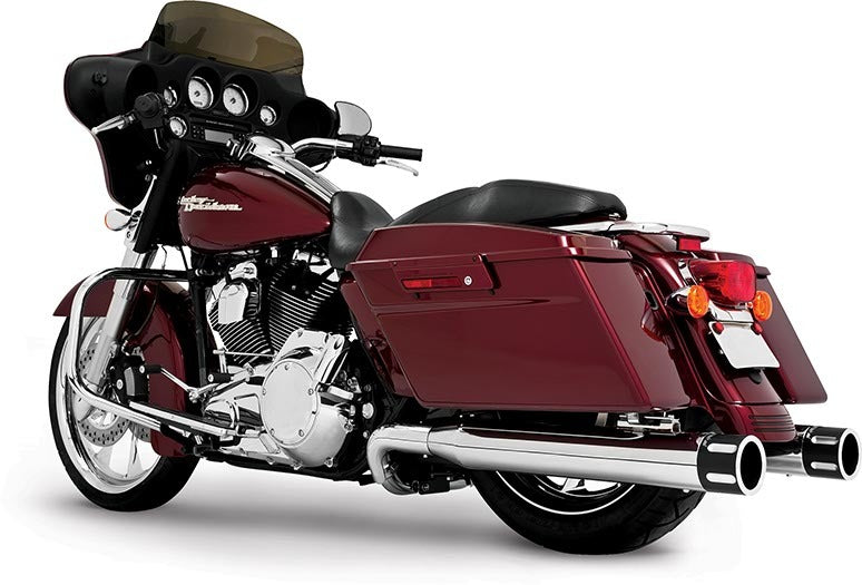 Freedom Eagle Slip-ons Chrome W/blk Sculpt Tip `17-up Flt/h - Harddrive Products