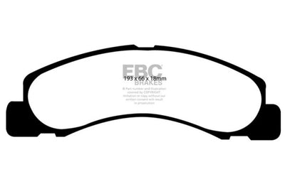 EBC 00-02 Ford Excursion 5.4 2WD Greenstuff Front Brake Pads - Brakes Rotors &