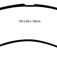EBC 00-02 Ford Excursion 5.4 2WD Yellowstuff Front Brake Pads - Brakes Rotors &