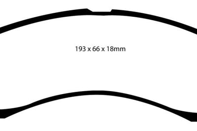 EBC 00-02 Ford Excursion 5.4 2WD Yellowstuff Front Brake Pads - Brakes Rotors &