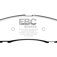 EBC 00-02 Ford Excursion 5.4 2WD Yellowstuff Rear Brake Pads - Brakes Rotors &