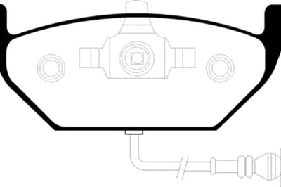 EBC 00-05 Volkswagen Beetle 2.0 Yellowstuff Front Brake Pads - Brakes Rotors &