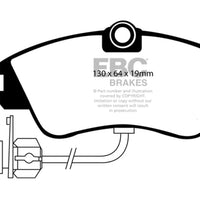 EBC 00 Volkswagen Eurovan 2.8 (Lucas) with Wear Leads Greenstuff Front Brake Pads - Brakes Rotors &