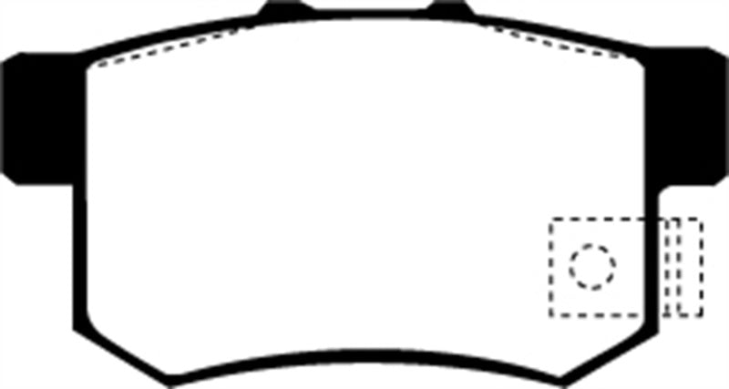 EBC 01-03 Acura CL 3.2 Yellowstuff Rear Brake Pads - Brakes Rotors &