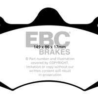 EBC 01-04 Aston Martin Vanquish 5.9 (AP Caliper) Bluestuff Front Brake Pads - Brakes Rotors &
