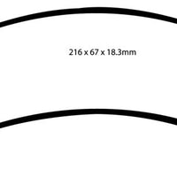 EBC 01-05 Cadillac Deville 4.6 HD Yellowstuff Front Brake Pads - Brakes Rotors &