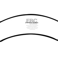 EBC 01-05 Cadillac Deville 4.6 HD Yellowstuff Front Brake Pads - Brakes Rotors &