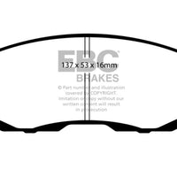 EBC 02-03 Infiniti G20 2.0 Yellowstuff Front Brake Pads - Brakes Rotors &