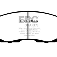 EBC 02-03 Infiniti G20 2.0 Yellowstuff Front Brake Pads - Brakes Rotors &