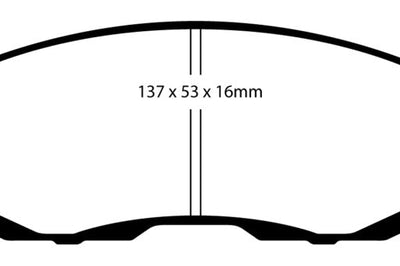 EBC 02-03 Infiniti G20 2.0 Yellowstuff Front Brake Pads - Brakes Rotors &