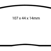 EBC 02-03 Infiniti G20 2.0 Yellowstuff Rear Brake Pads - Brakes Rotors &