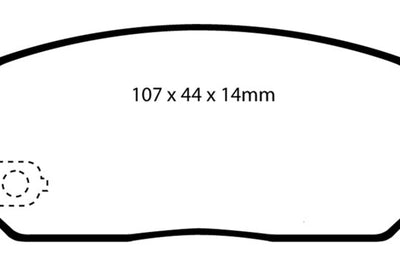 EBC 02-03 Infiniti G20 2.0 Yellowstuff Rear Brake Pads - Brakes Rotors &