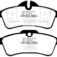 EBC 02-03 Mini Hardtop 1.6 Yellowstuff Rear Brake Pads - Brakes Rotors &