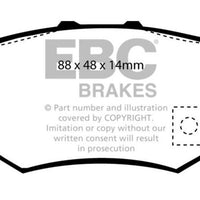 EBC 02-04 Honda CR-V 2.4 Greenstuff Rear Brake Pads - Brakes Rotors &