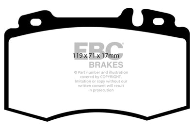 EBC 02-04 Mercedes-Benz C32 AMG (W203) 3.2 Supercharged Bluestuff Front Brake Pads - Brakes Rotors &