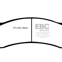 EBC 02 Cadillac Escalade 5.3 (Akebono rear caliper) Greenstuff Front Brake Pads - Brakes Rotors &